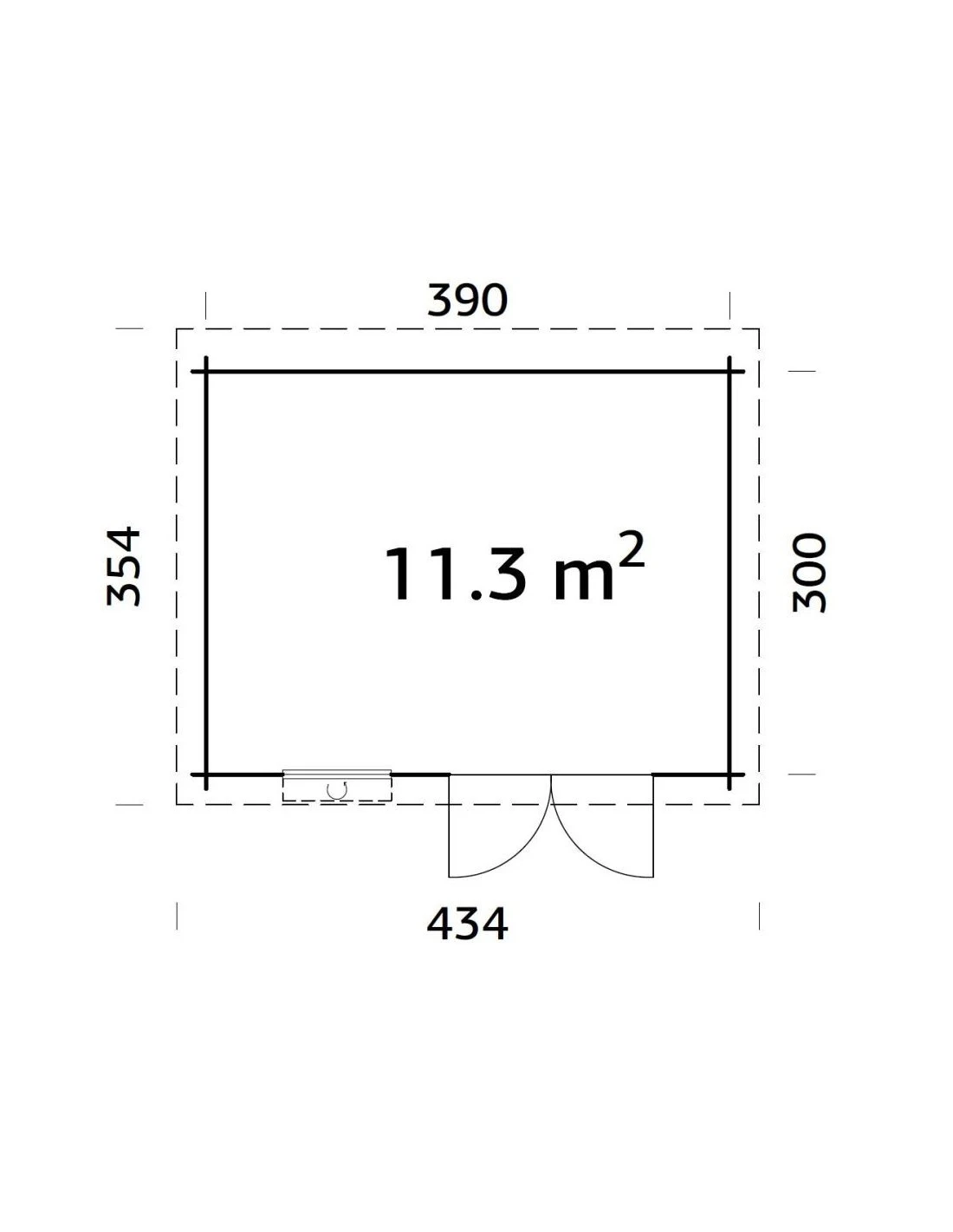 Abri De Jardin Elsa 11.7 M² En Bois Massif 28 Mm – Image 3