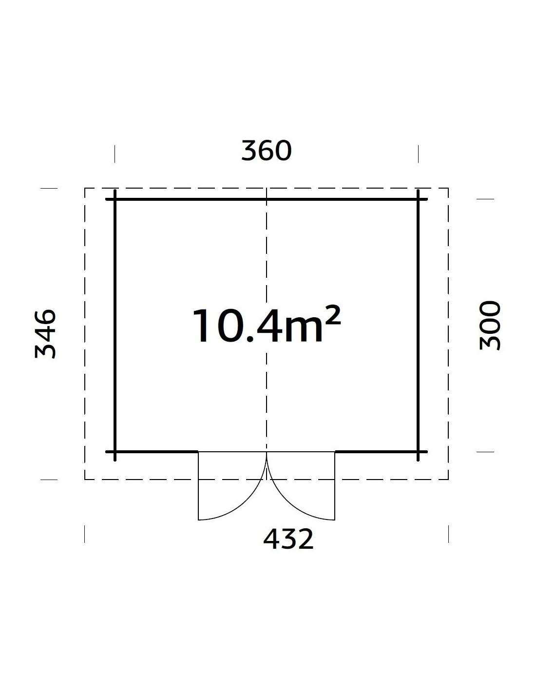 Abri De Jardin Tina 10.8 M² En Bois Massif 34 Mm – Image 12