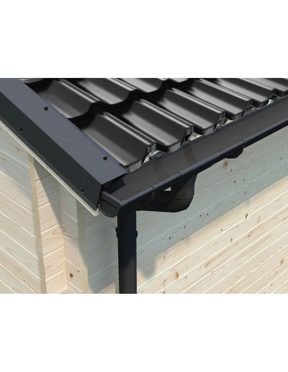 Abri De Jardin Tina 10.8 M² En Bois Massif 34 Mm – Image 6