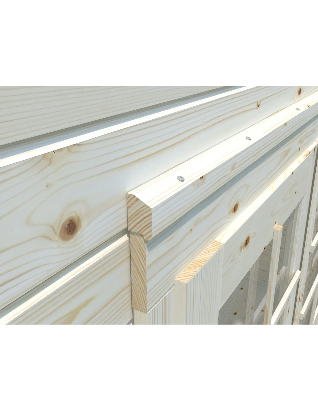 Abri De Jardin Tina 10.8 M² En Bois Massif 34 Mm – Image 9