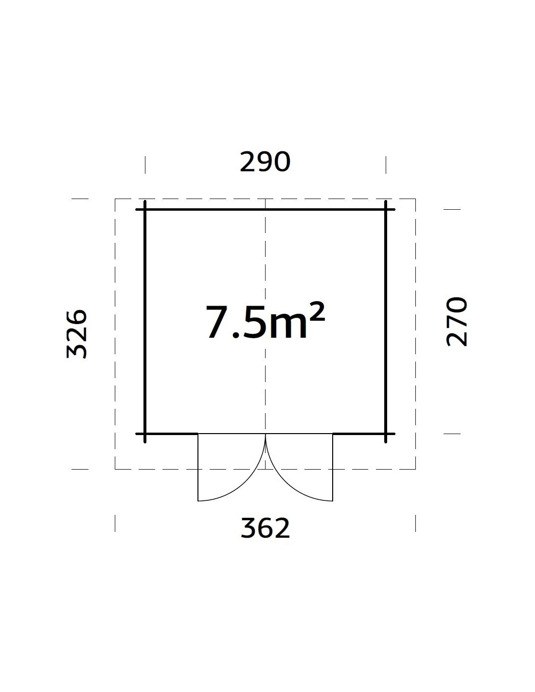 Abri De Jardin Tina 7.8 M² En Bois Massif 34 Mm – Image 12