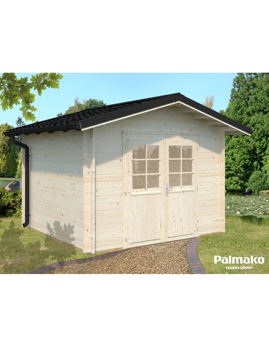 Abri De Jardin Tina 7.8 M² En Bois Massif 34 Mm – Image 5