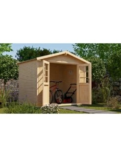 Abri De Jardin WEKA 218 De 6.2 M² Au Choix En Bois Massif 28 Mm