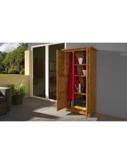 Armoire De Balcon WEKA 195B Lasurée Chêne Clair En Bois 14 Mm