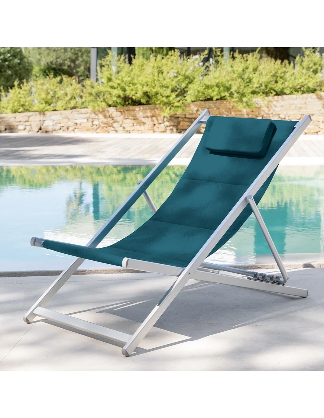 Chilienne De Jardin Honolulu - 4 Positions - Bleu Canard – Image 2