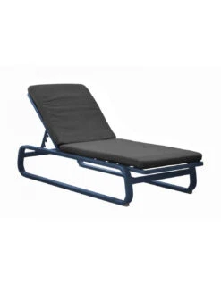 Lit De Soleil Antonino - Aluminium - Bleu/Gris