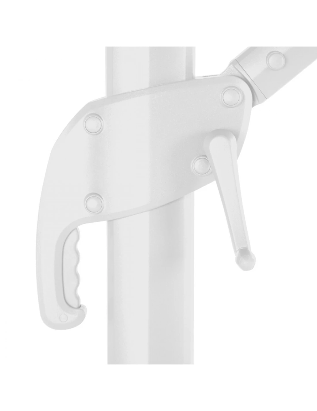 Parasol Déporté Eléa 4,2 X 3 M Hexagonal - Aluminium Et Toile Oléfine - Noisette – Image 5