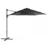 Parasol Déporté En Acier Push Up D.300 Cm - Gris