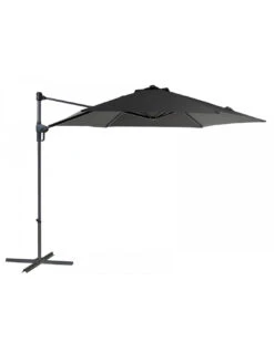 Parasol Déporté En Acier Push Up D.300 Cm - Gris