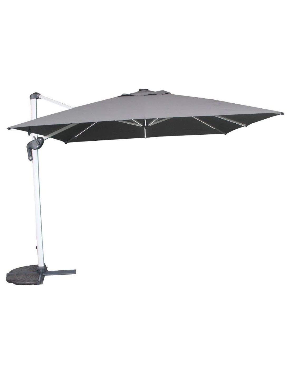 Parasol Déporté Équador 3x3 M Ardoise Avec LED – Image 2