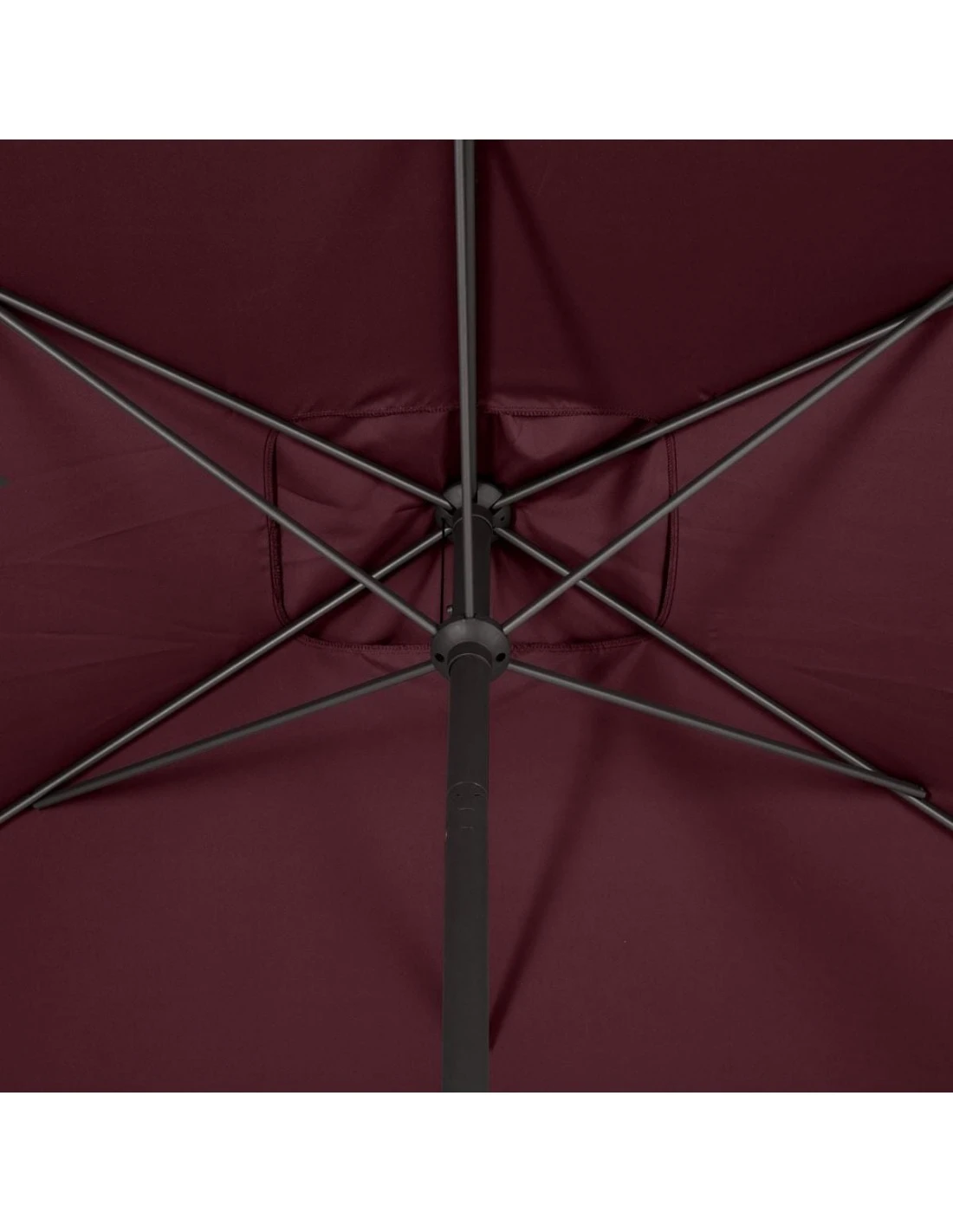 Parasol Droit Loompa Rectangulaire 2 X 3 M à Manivelle - Bordeaux – Image 5