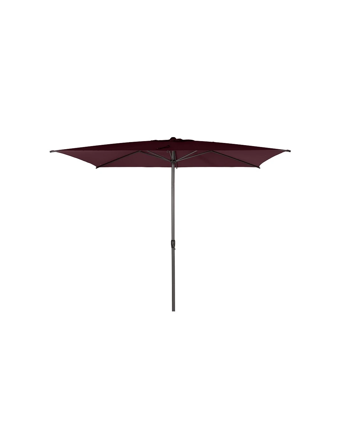 Parasol Droit Loompa Rectangulaire 2 X 3 M Ã Manivelle - Bordeaux