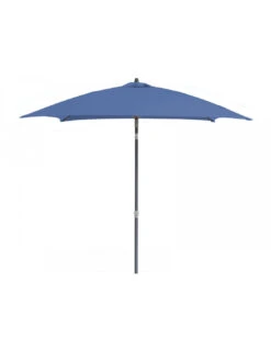 Parasol En Aluminium Droit 2x2 Inclinable - Bleu