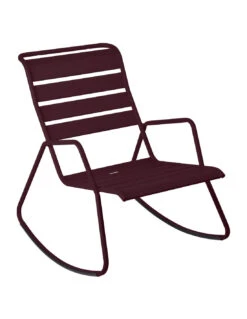 Rocking Chair Monceau En Métal - Cerise Noire