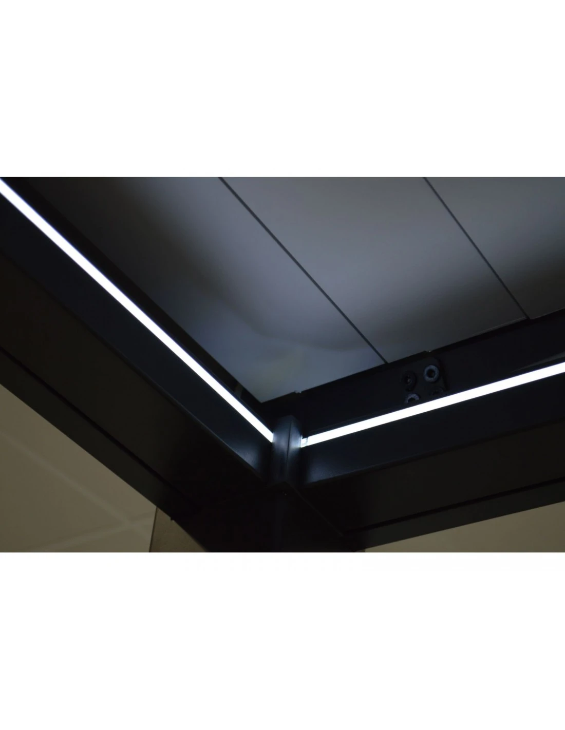 Tonnelle Bioclimatique Zéphir 3x4 M En Aluminium Avec Lames Motorisées - Gris – Image 10