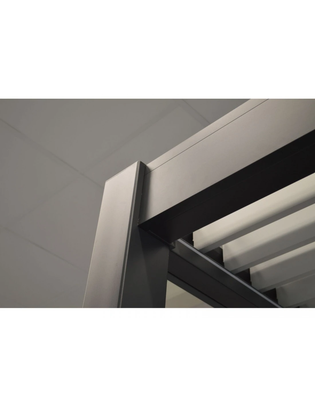 Tonnelle Bioclimatique Zéphir 3x4 M En Aluminium Avec Lames Motorisées - Gris – Image 11