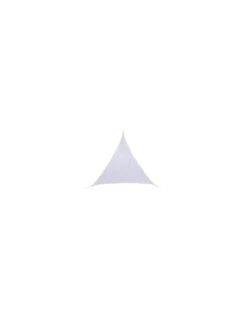 Voile D'ombrage Curacao Triangulaire 3 X 3 X 3 M - Polyester - Blanc